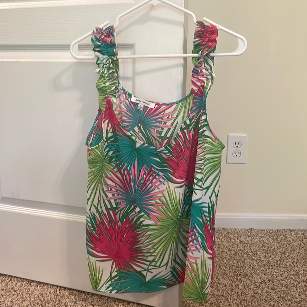 Rose and Olive Tank
